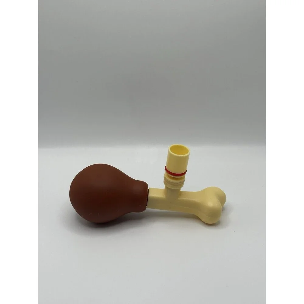 Vintage Turkey Leg Bone Squeeze Bulb Noisemaker Toy - Novelty Squeaker
